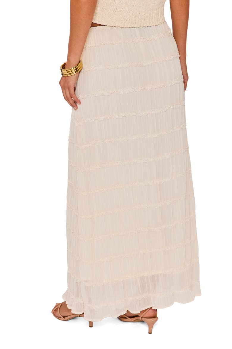 Haven Tiered Maxi Skirt, Alternate, color, CREAM