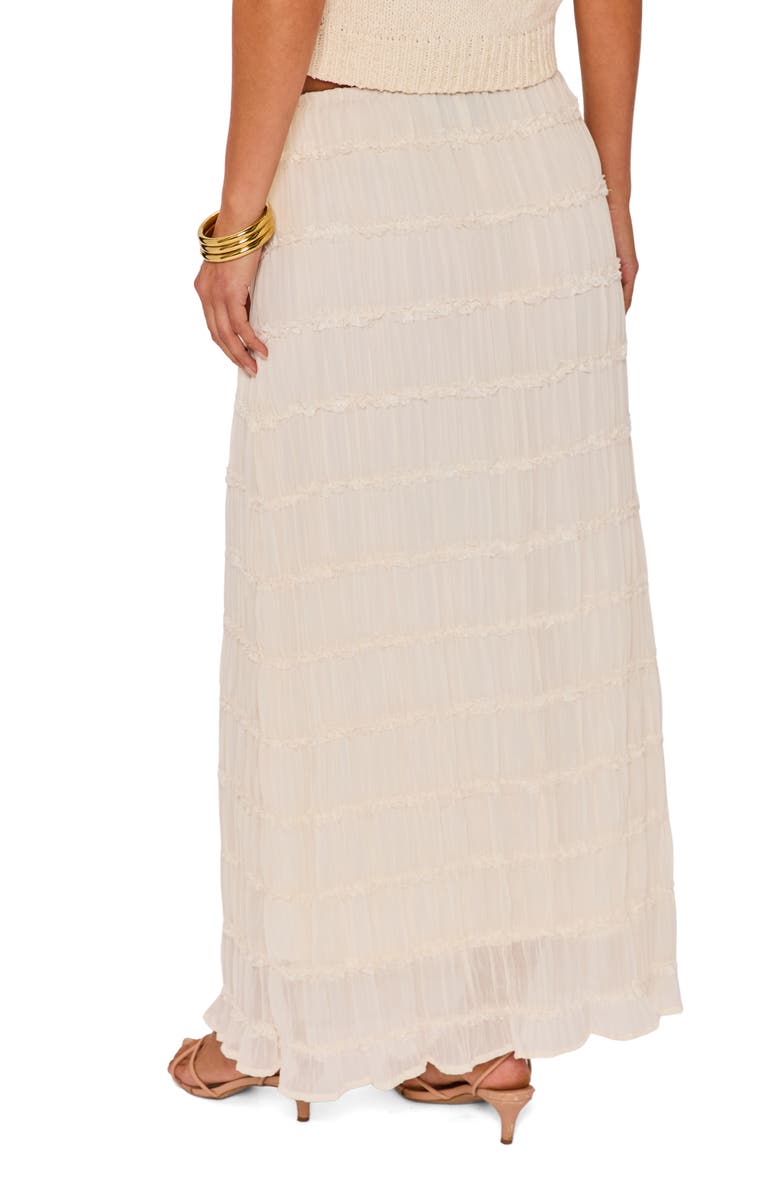 VICI Collection Haven Tiered Maxi Skirt, Alternate, color, Cream