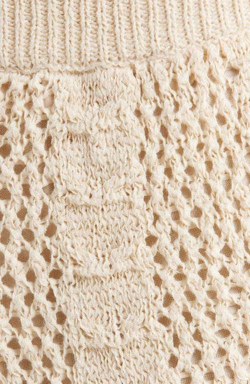 Elan Flowy Cotton Blend Cover-up Shorts In Neutral
