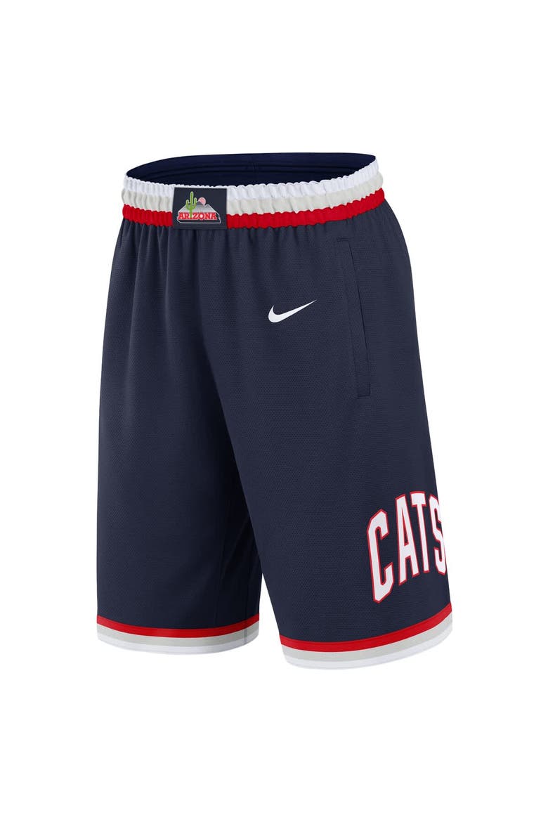 Men's Nike Navy Arizona Wildcats Road Replica Performance Shorts, Alternate, color, Navy
