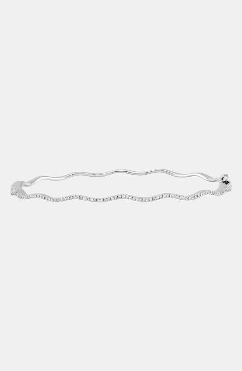 Wavy Stackable Diamond Bangle (Nordstrom Exclusive)