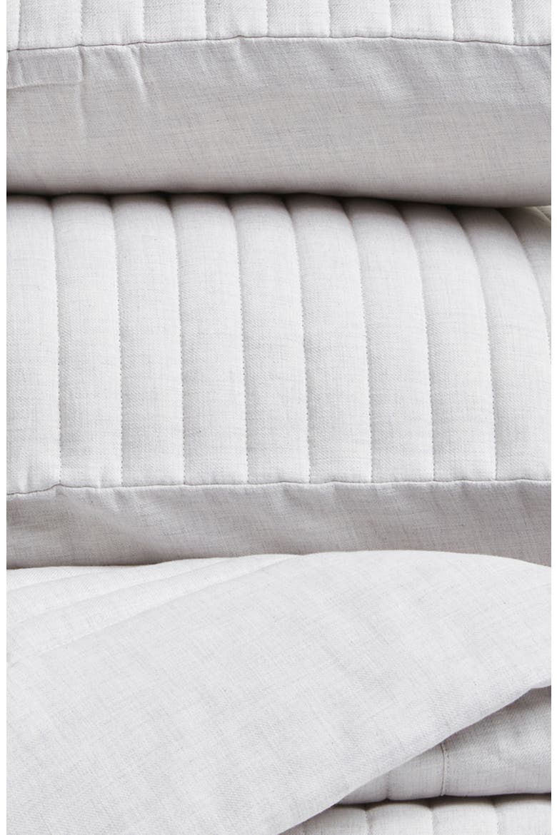 Organic Cotton Twill Quilt & Shams Set, Alternate, color, GREY VAPOR