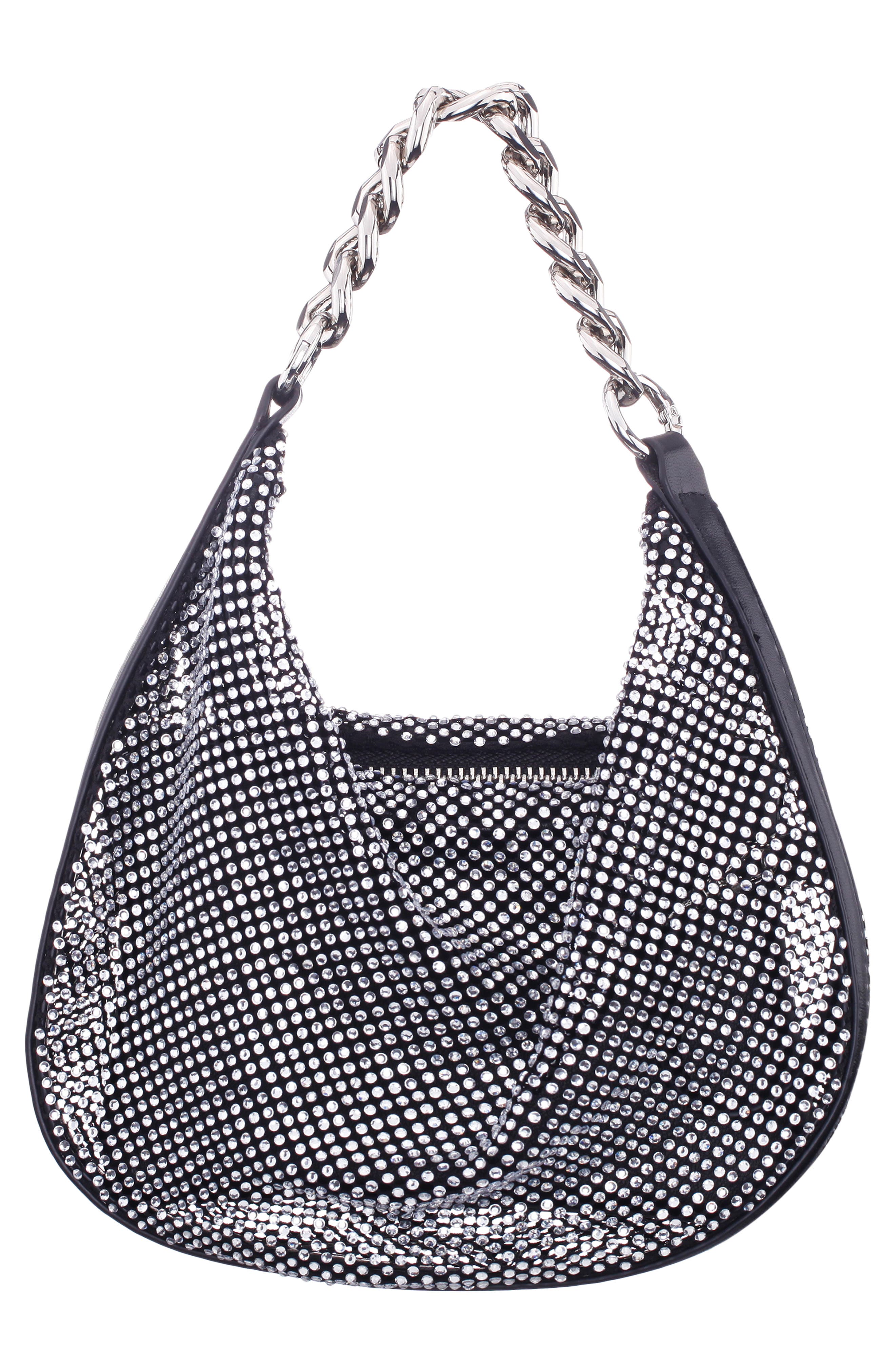 Nina Racquel Shoulder Bag, Alternate, color, Black