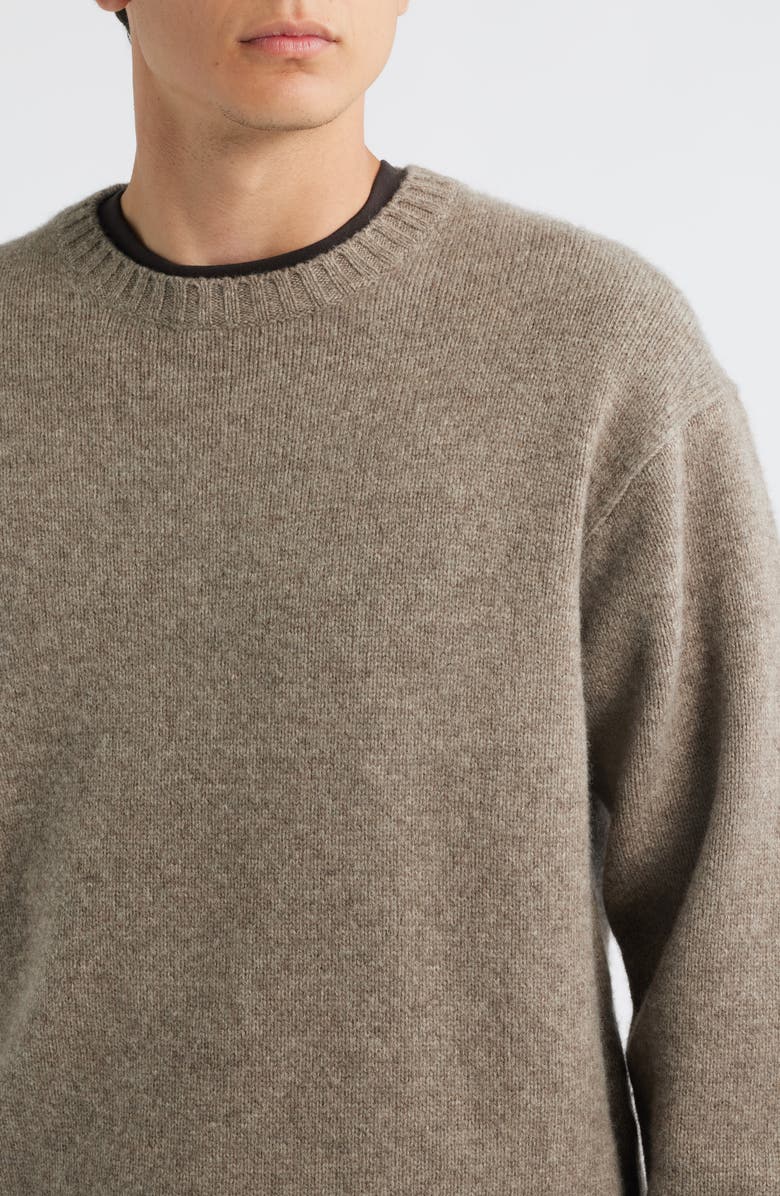 FRAME Yak Hair & Merino Wool Sweater, Alternate, color, Dark Taupe
