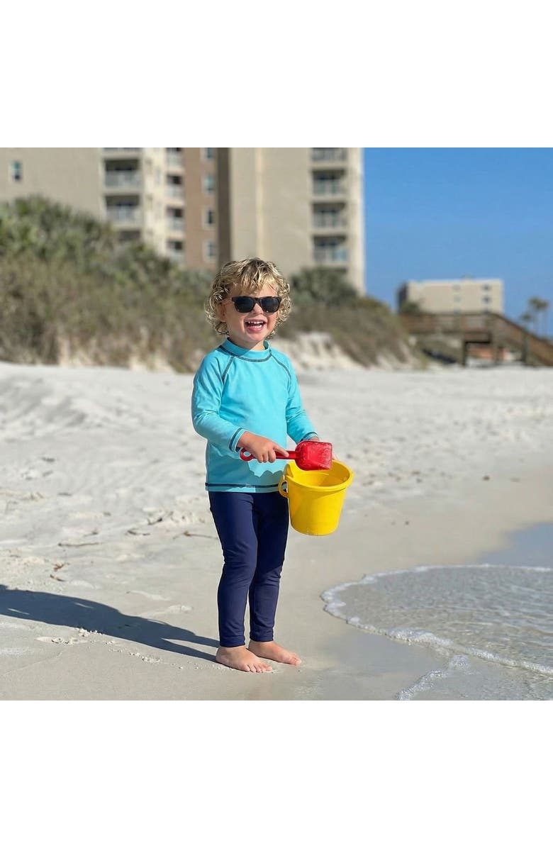 CITY THREADS Unisex UPF 50+ Nylon/Spandex Blend Swim Leggings, Alternate, color, Black