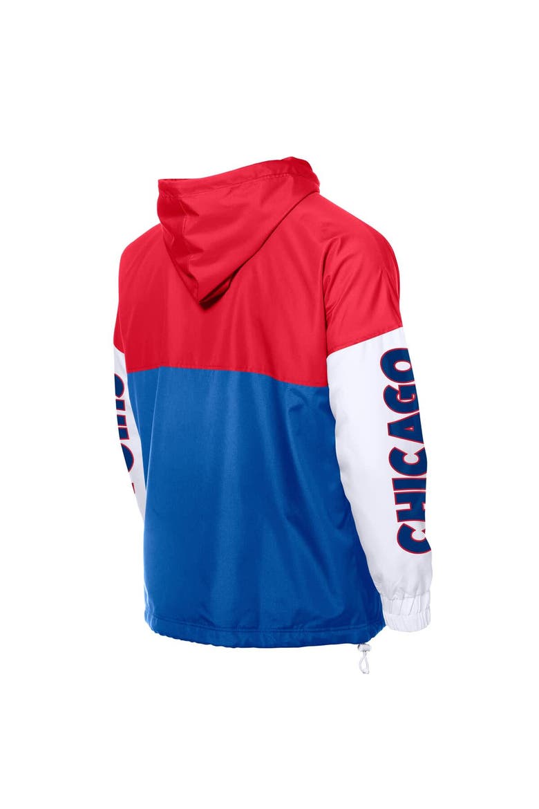 Men's New Era  Royal/Red Chicago Cubs Color Block Full-Zip Hoodie Windbreaker, Alternate, color, Royal