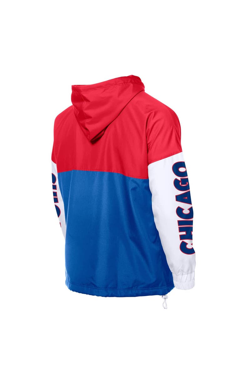 New Era Men's New Era Royal/Red Chicago Cubs Color Block Full-Zip Hoodie Windbreaker, Alternate, color, Royal