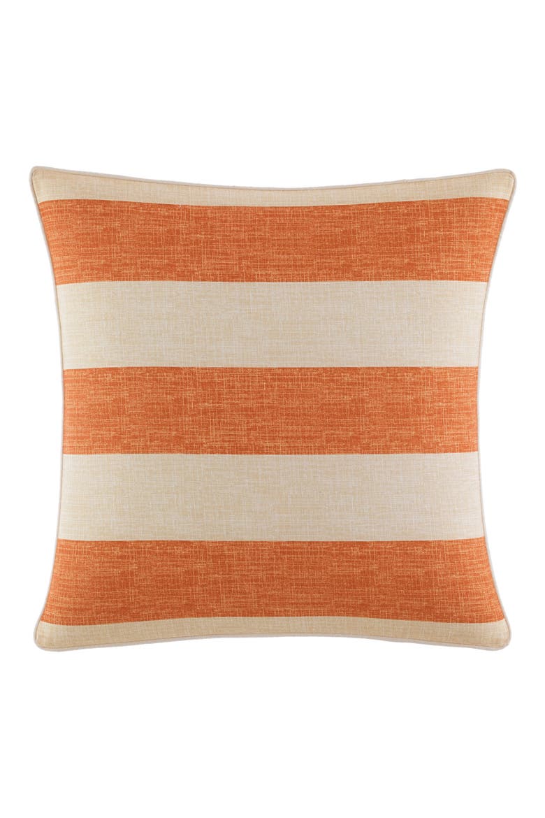 Palmiers Square Accent Pillow, Main, color, DARK ORANGE