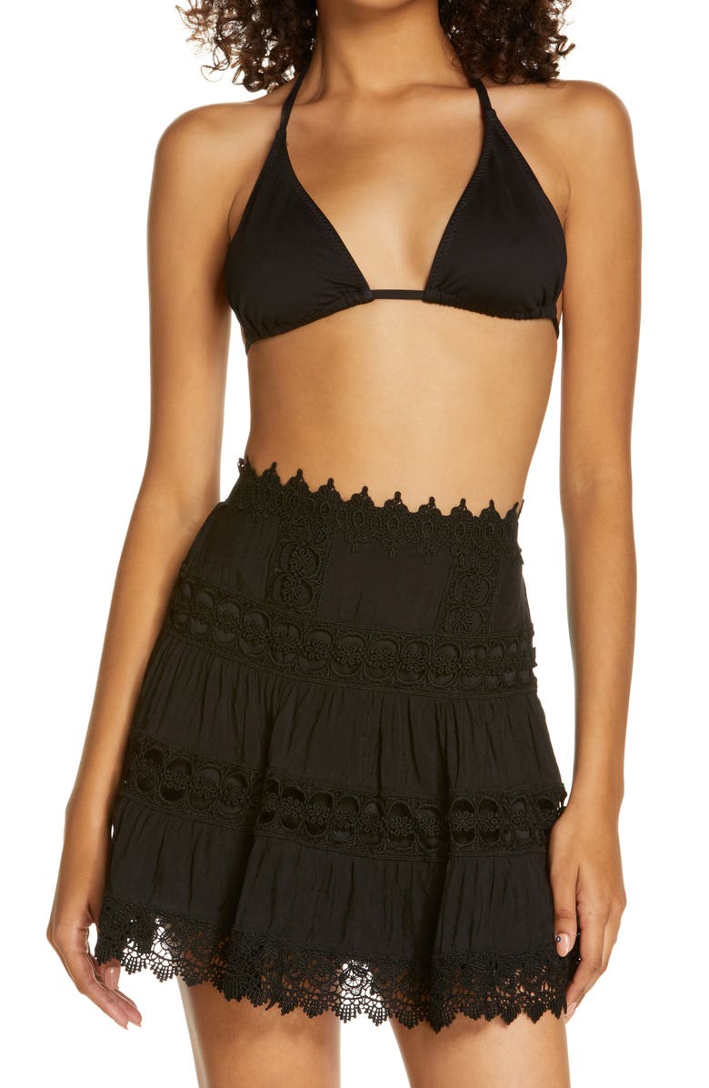 Elan Lace Inset Skirt, Main, color, 