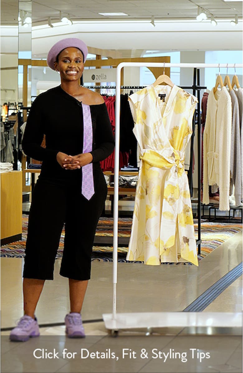 Floral Print Wrap Dress, sales video thumbnail