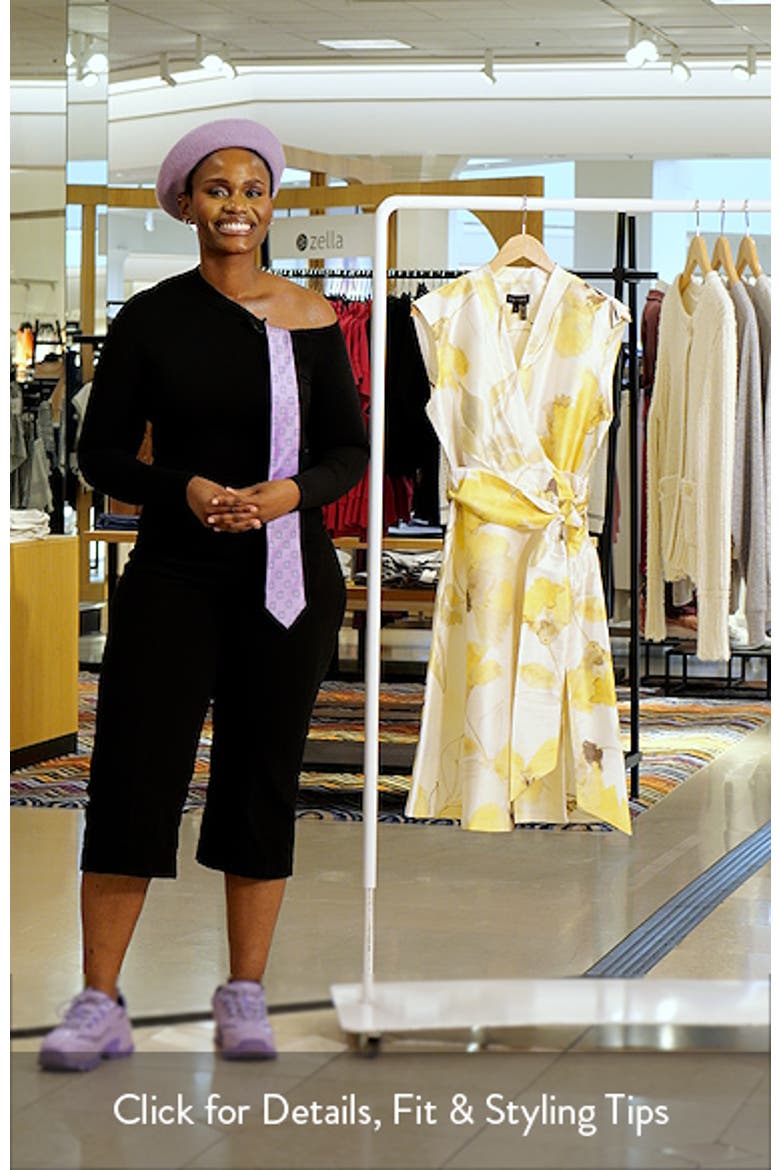 Floral Print Wrap Dress video