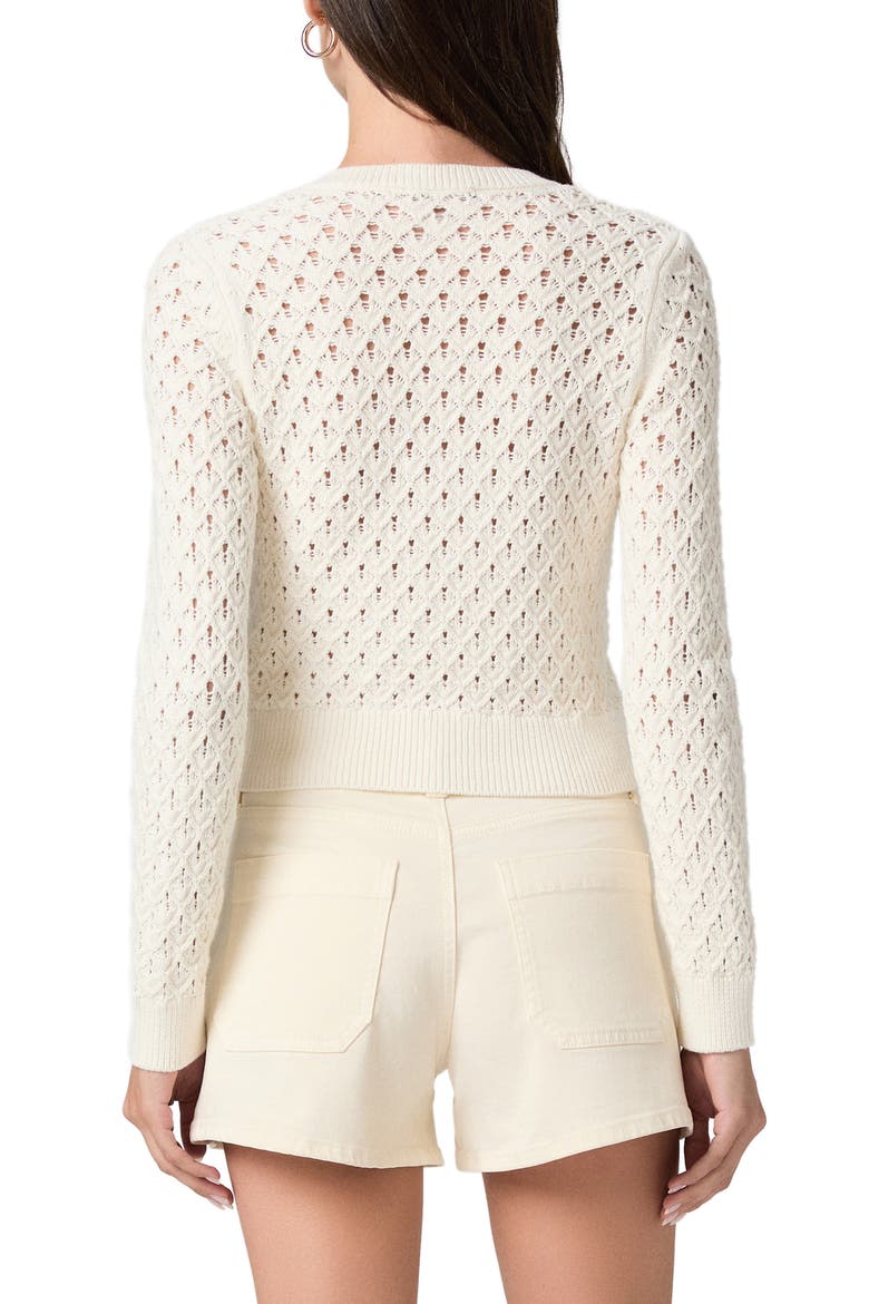 Colma Open Stitch Cardigan, Alternate, color, IVORY