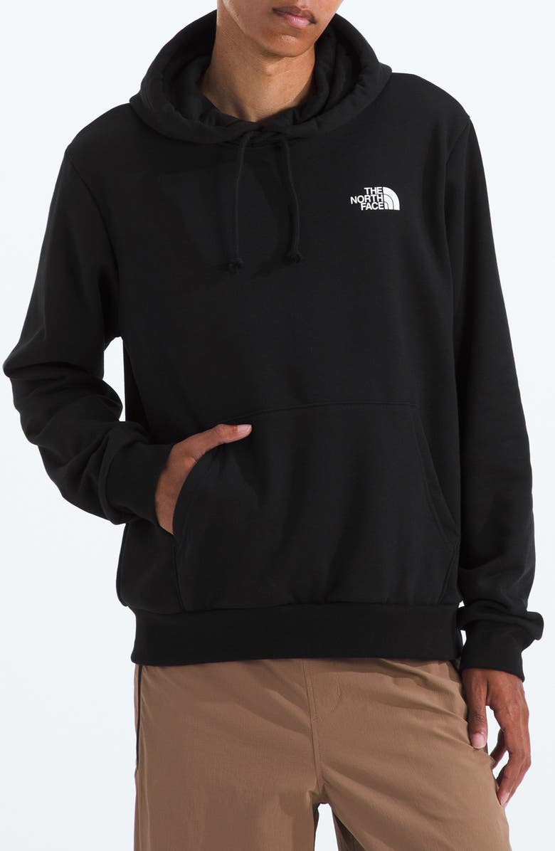 The North Face Evolution Half Dome Mountain Graphic Hoodie, Main, color, Tnf Black