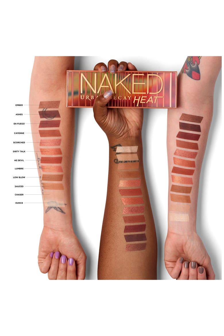 Naked Heat Eyeshadow Palette, Alternate, color, ORANGE