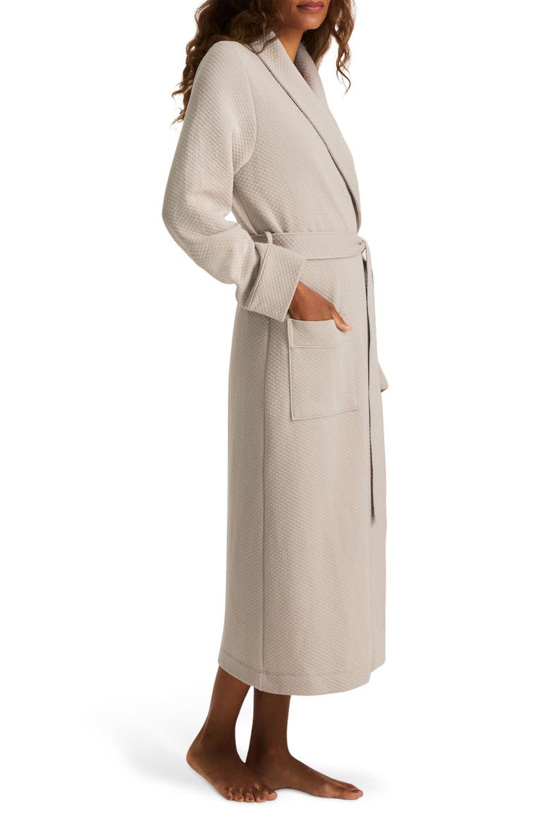 Ophelia Jacquard Pima Cotton Blend Robe, Alternate, color, MINK