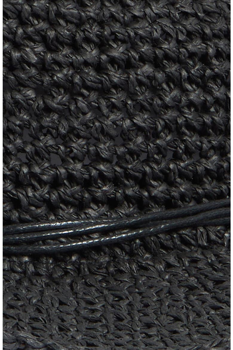 Crochet Cowboy Hat, Alternate, color, BLACK
