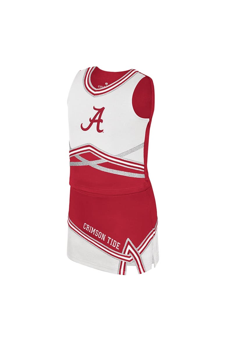 Girls Youth Colosseum Crimson Alabama Crimson Tide Lollipop Park Cheer Two-Piece Set, Alternate, color, Crimson