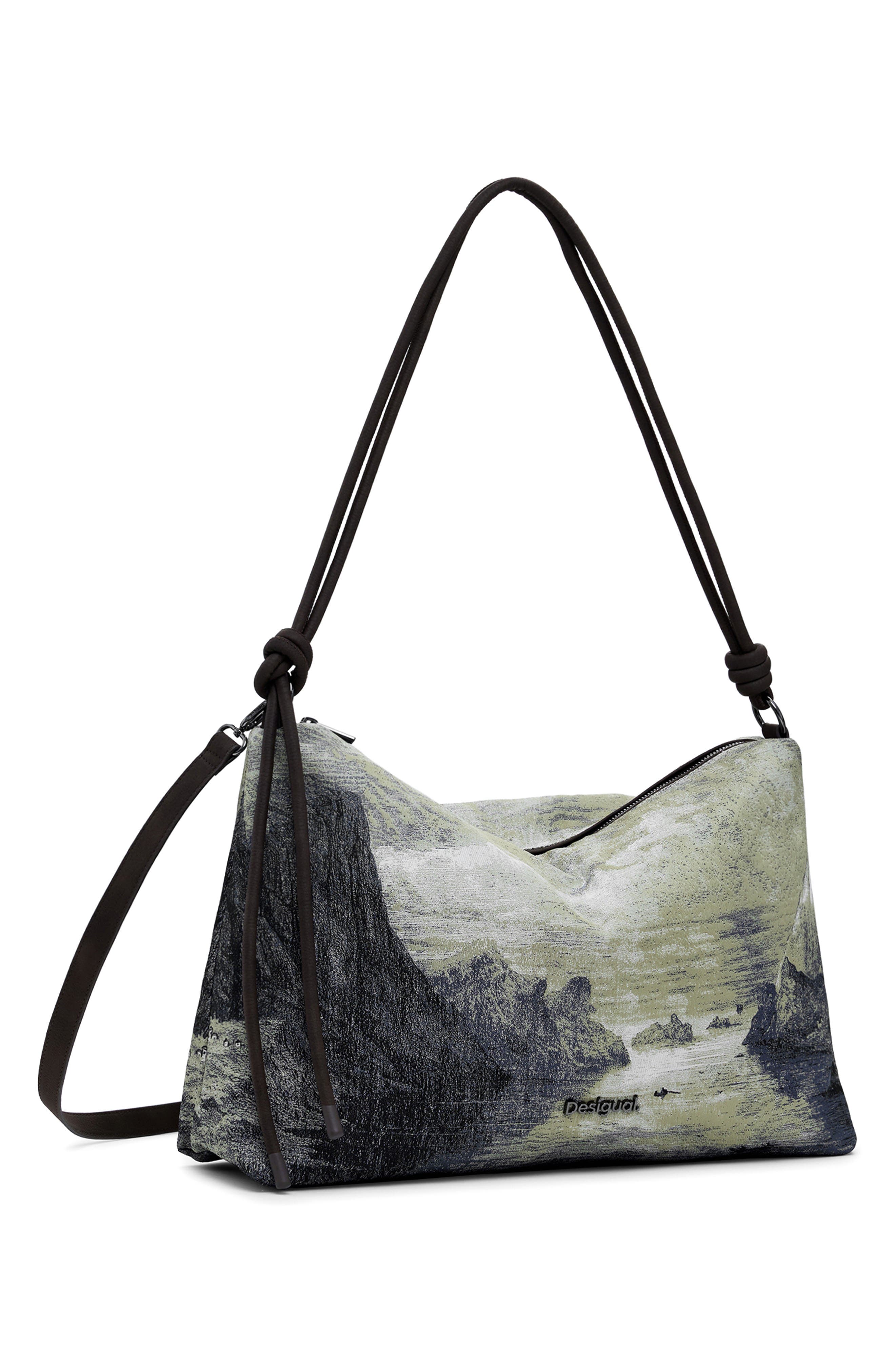 Desigual Print Shoulder Bag, Alternate, color, 