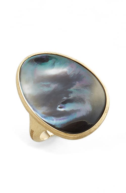 Marco Bicego Lunaria Mother of Pearl Ring in 18K Yellow Gold 