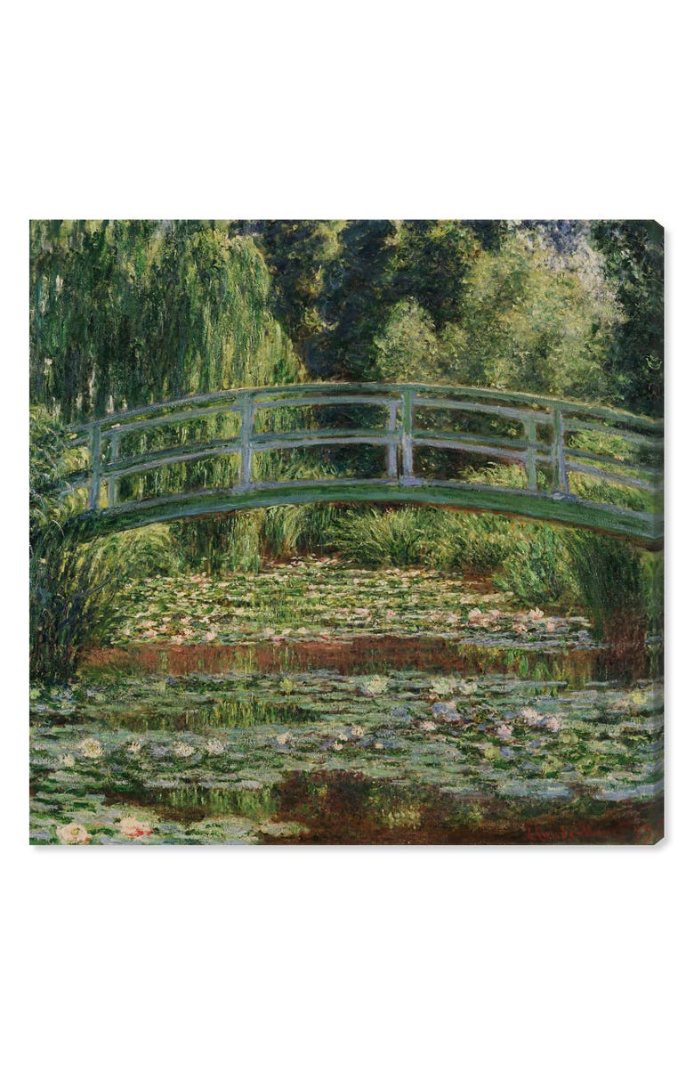 Wynwood Studio Monet The Japanese Footbridge Canvas Wall Art, Alternate, color, Green