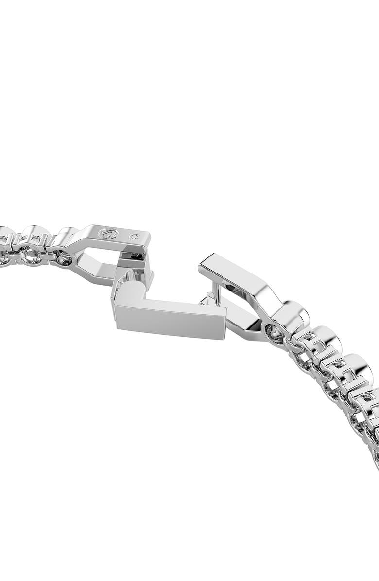 Swarovski Imber Bezel Set Crystal Tennis Bracelet, Alternate, color, Rhodium/Green