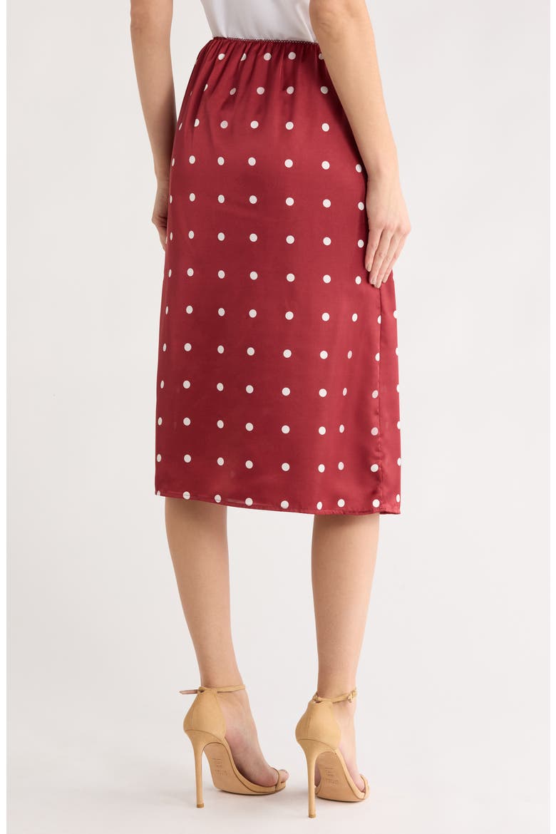 Polka Dot Slip Skirt, Alternate, color, MERLOT DOT