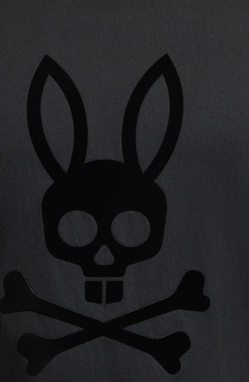 Psycho Bunny Dillon Dimensional Bunny Appliqué T-shirt In Black
