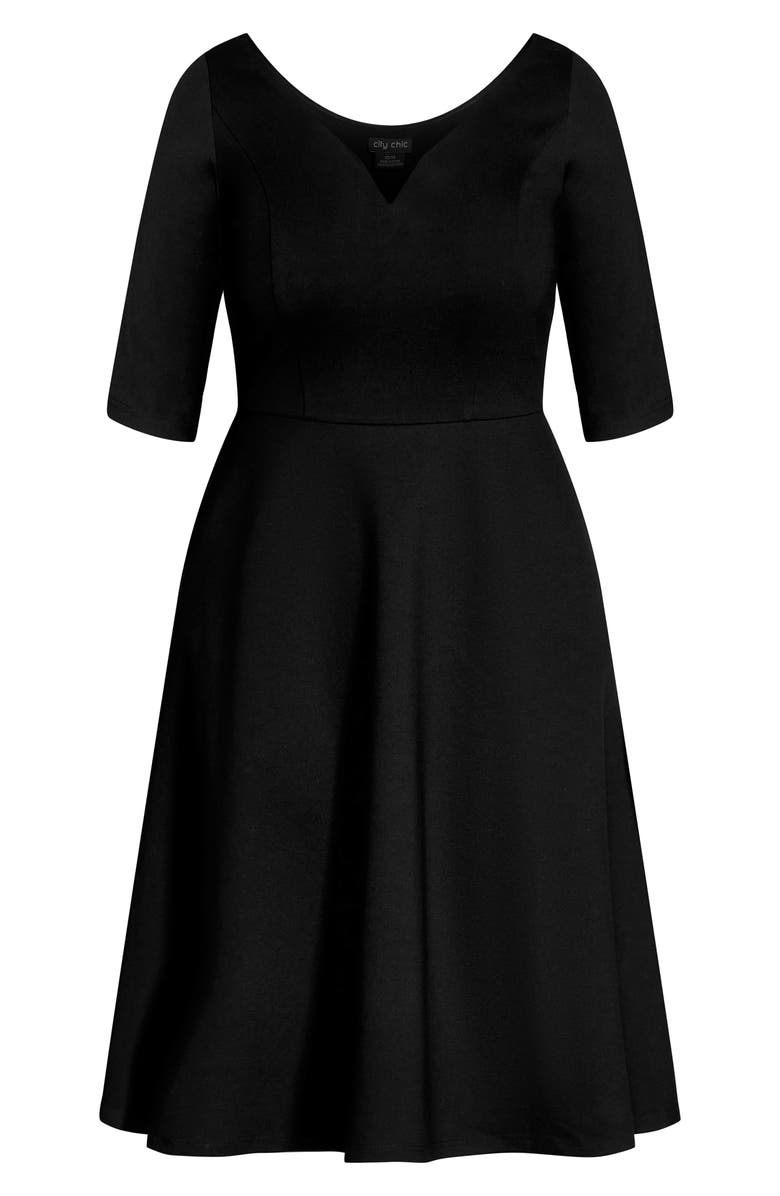 City Chic Cute Girl Fit & Flare Dress, Alternate, color,