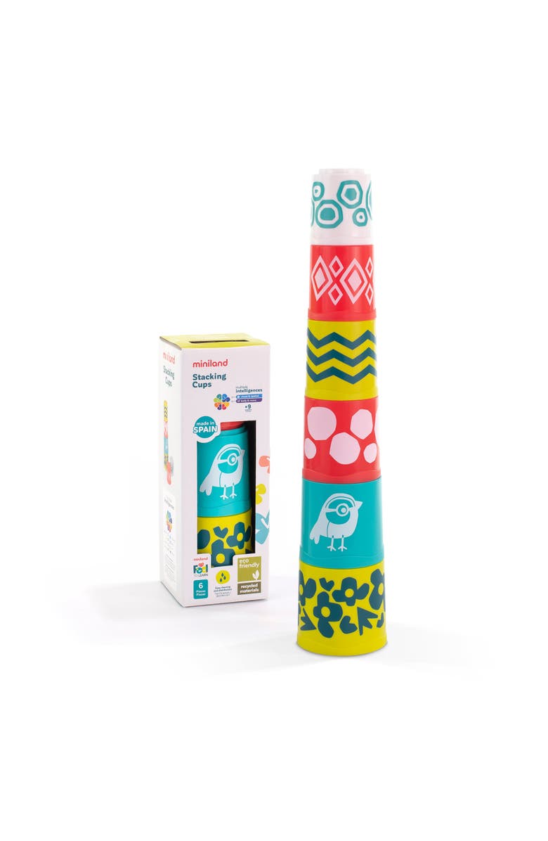 Miniland Feel To Learn Stacking Cups, Main, color, Multi