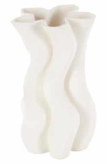 VIVIAN LUNE HOME Fluted Ceramic Vase