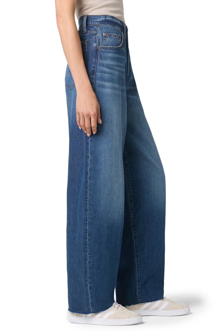 High Waist Barrel Leg Jeans, Alternate, color, KUSAMA