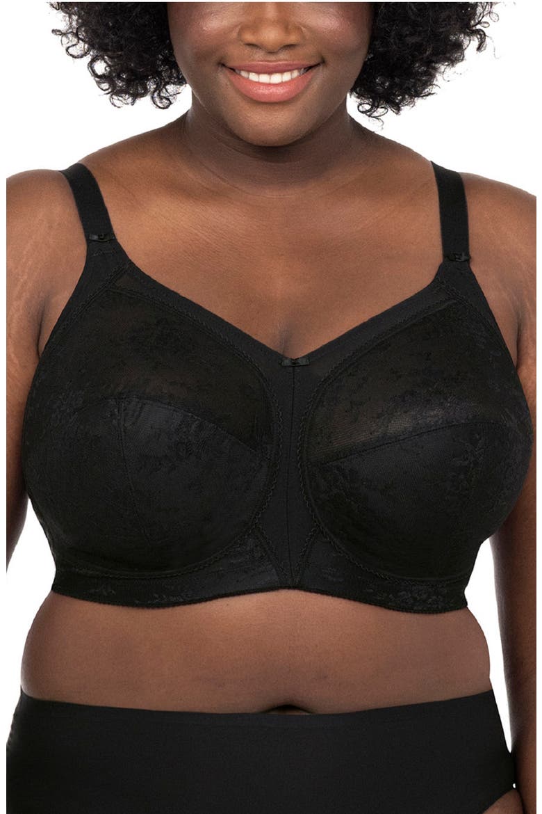 Verity Wireless Full Figure Bra, Main, color, BLACK