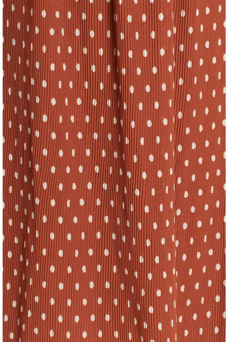 x Atlantic-Pacific Crinkle Midi Skirt, Alternate, color, RUST SPACED DOT