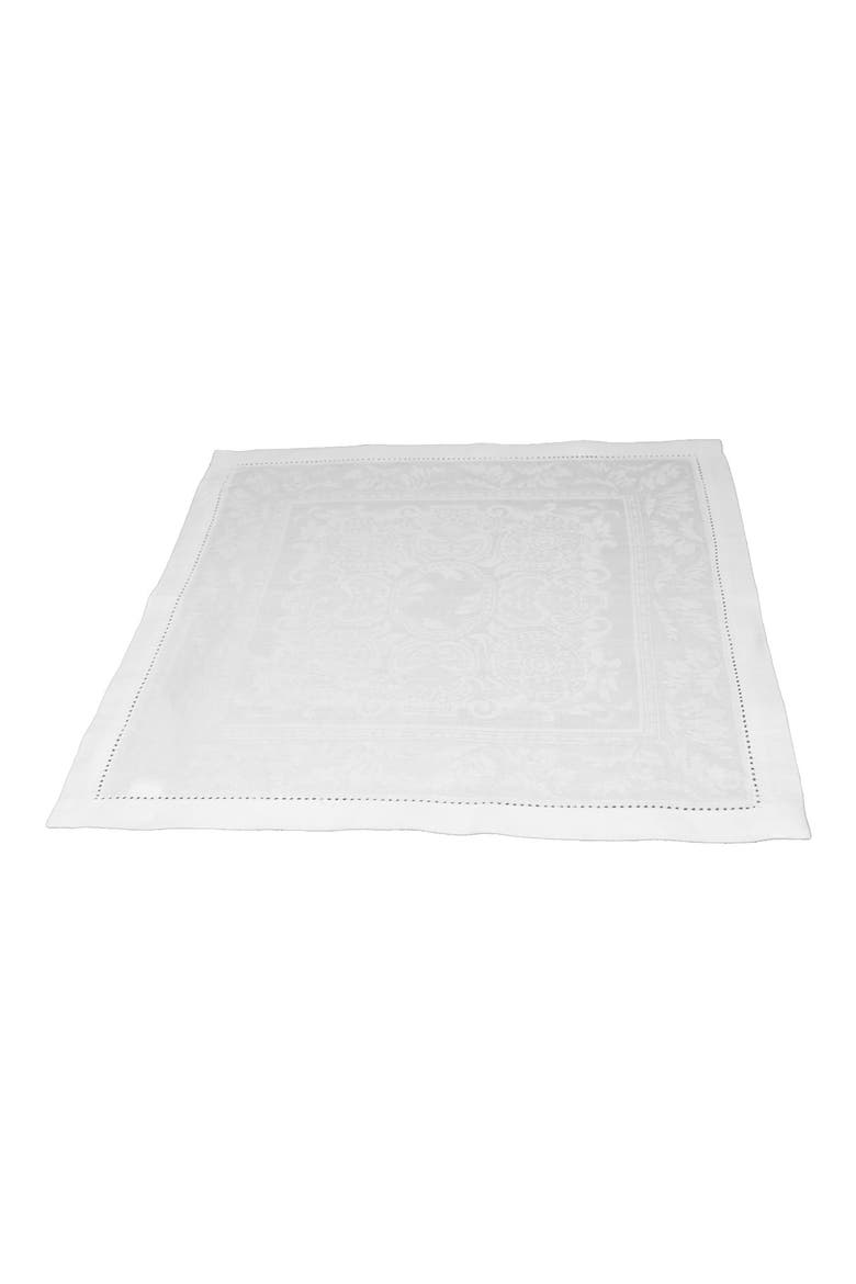 Linen Arboretum Napkins - White - Set of 6, Main, color, WHITE
