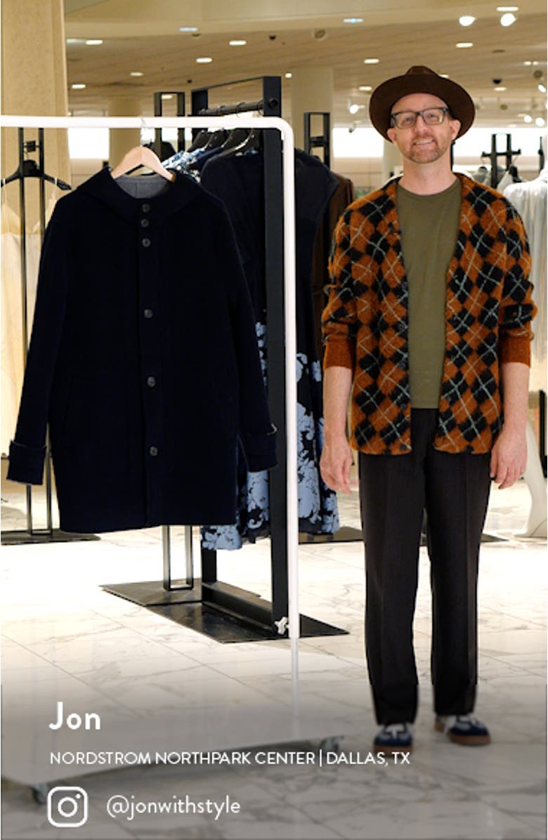 Water Resistant Wool & Cashmere Hooded Duffle Coat, sales video thumbnail