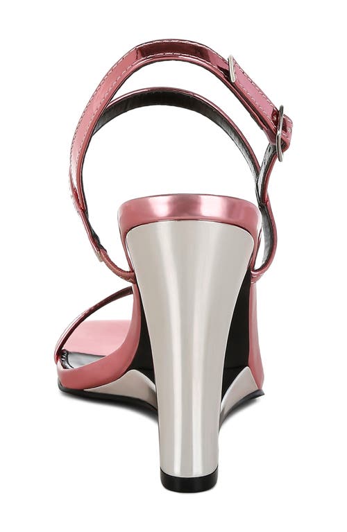 London Rag Ladra Wedge Sandal In Pink