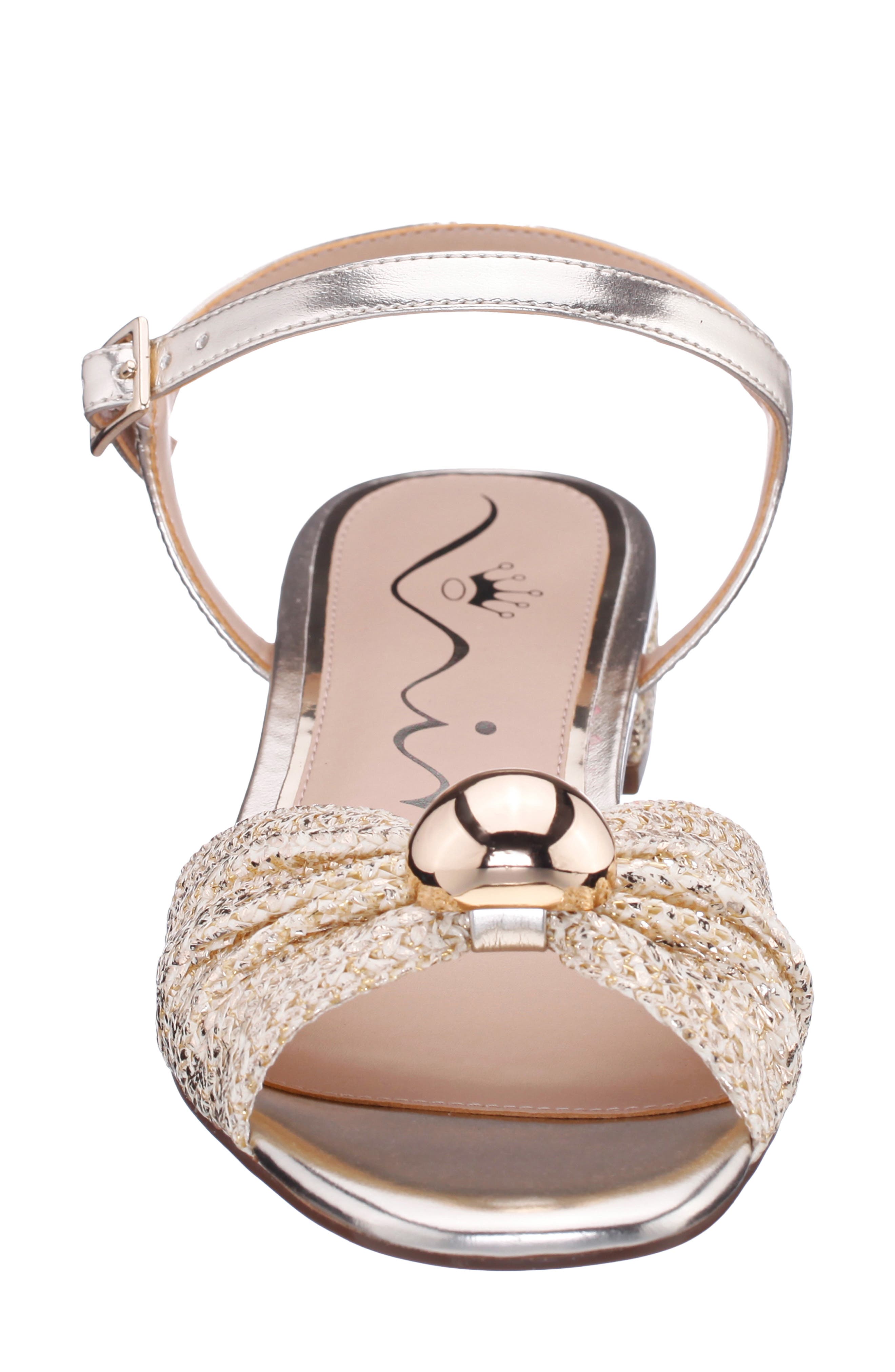 Slater Ankle Strap Sandal, Alternate, color, GOLD MULTI