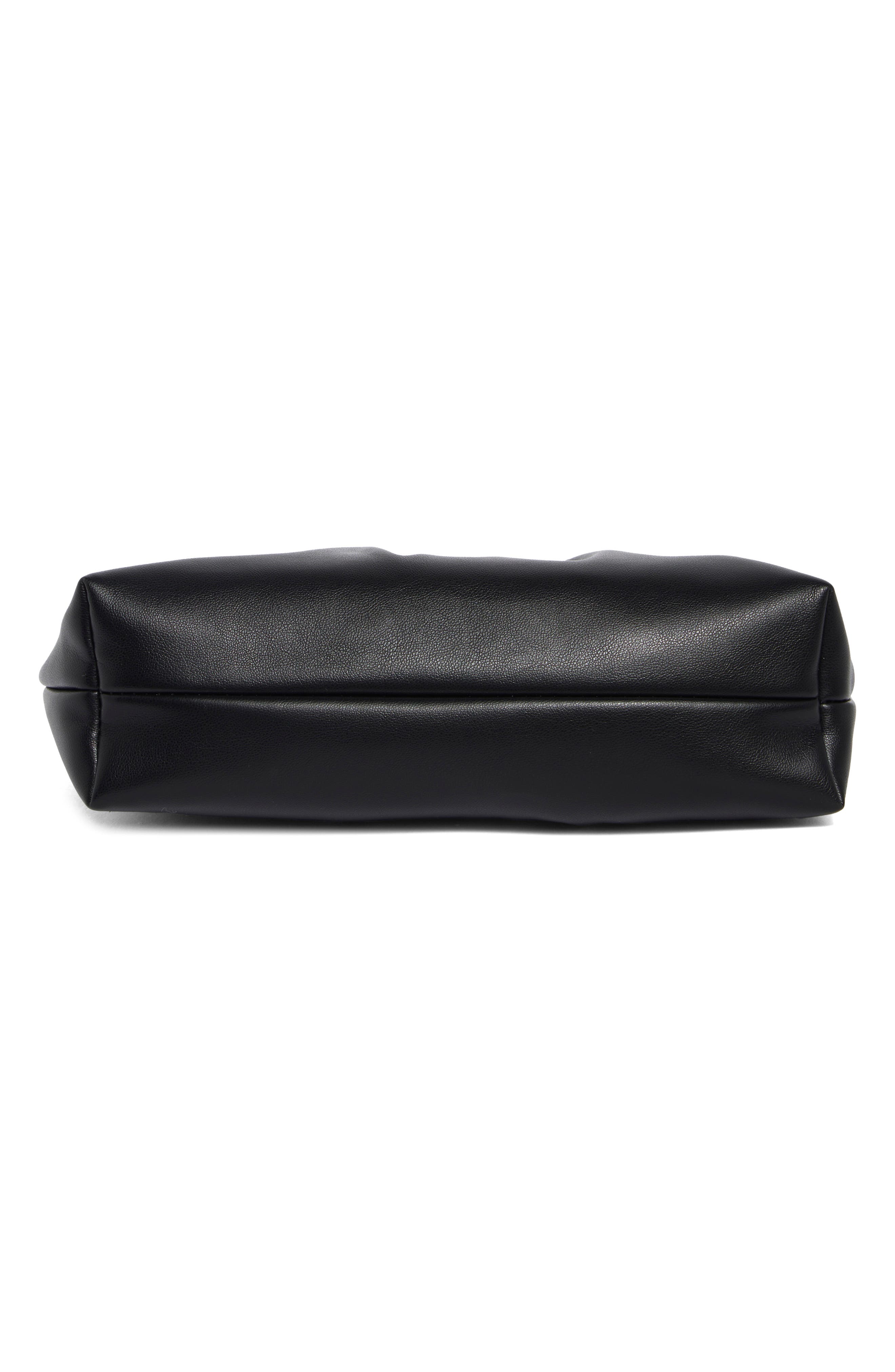 Alex Leather Shoulder Bag, Alternate, color, BLACK
