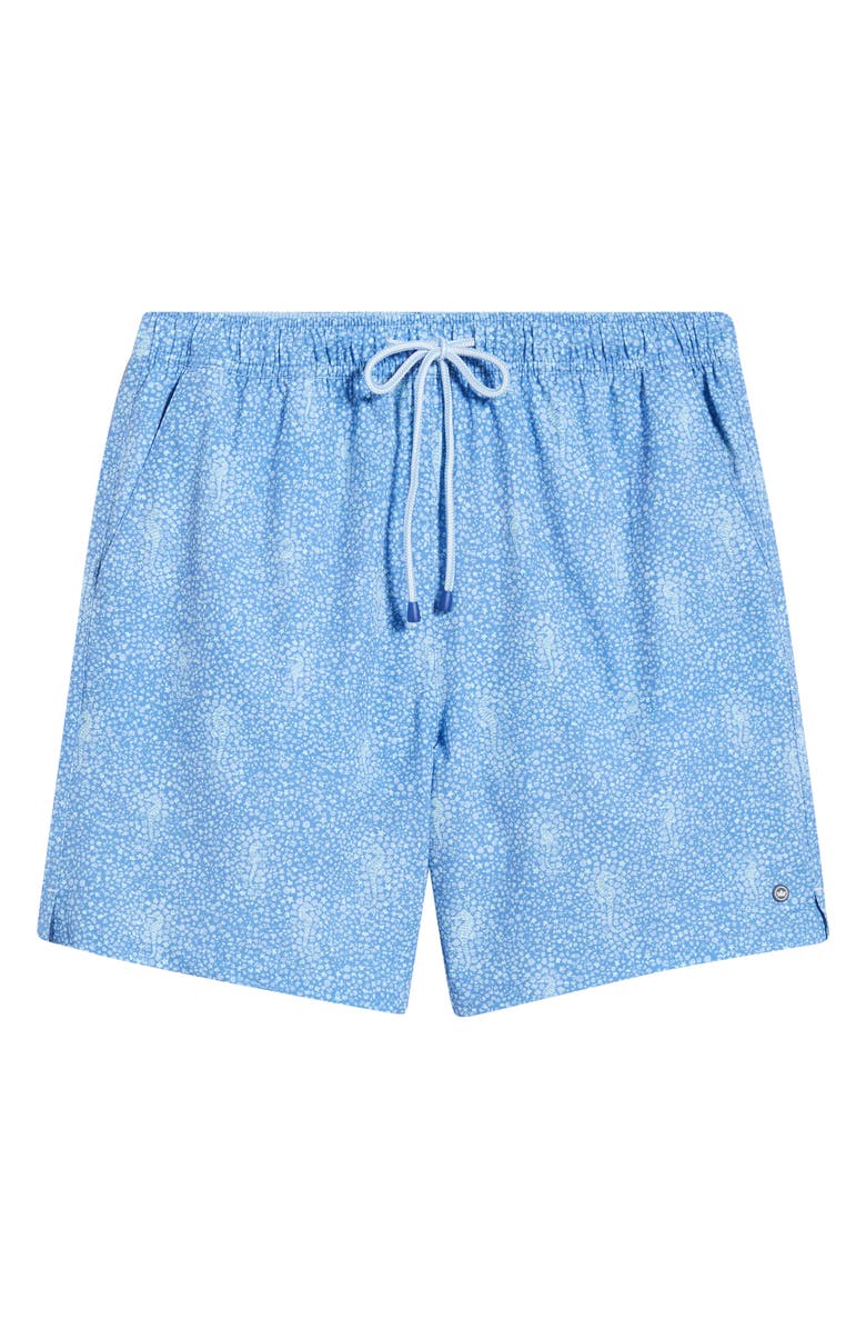 Peter Millar Sea Glass Seahorses Swim Trunks, Alternate, color, Dusk Blue