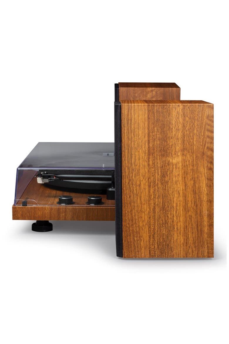 C62 Turntable & Speaker Shelf System, Alternate, color, BROWN