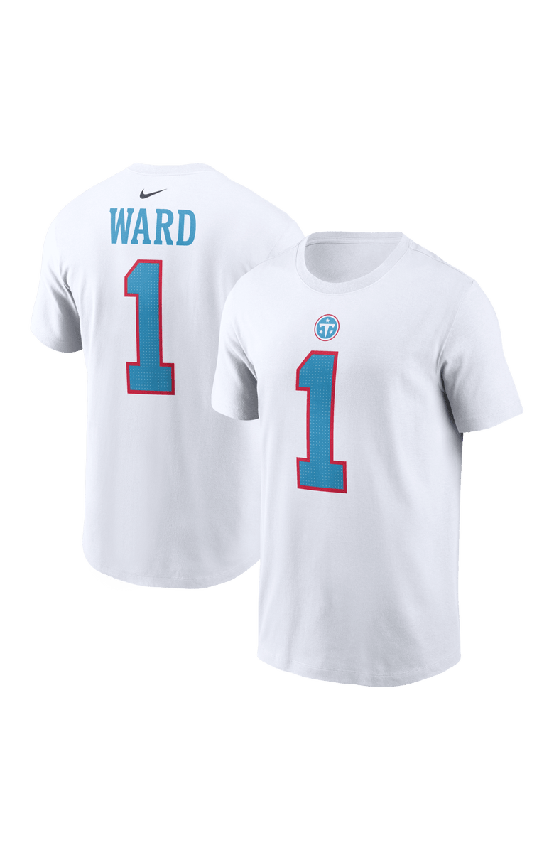 Nike Men's Nike Cameron Ward White Tennessee Titans Player Name & Number T-Shirt, Main, color, White
