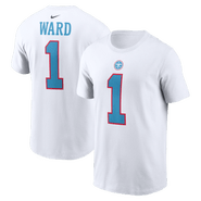 Nike Men's Nike Cameron Ward White Tennessee Titans Player Name & Number T-Shirt