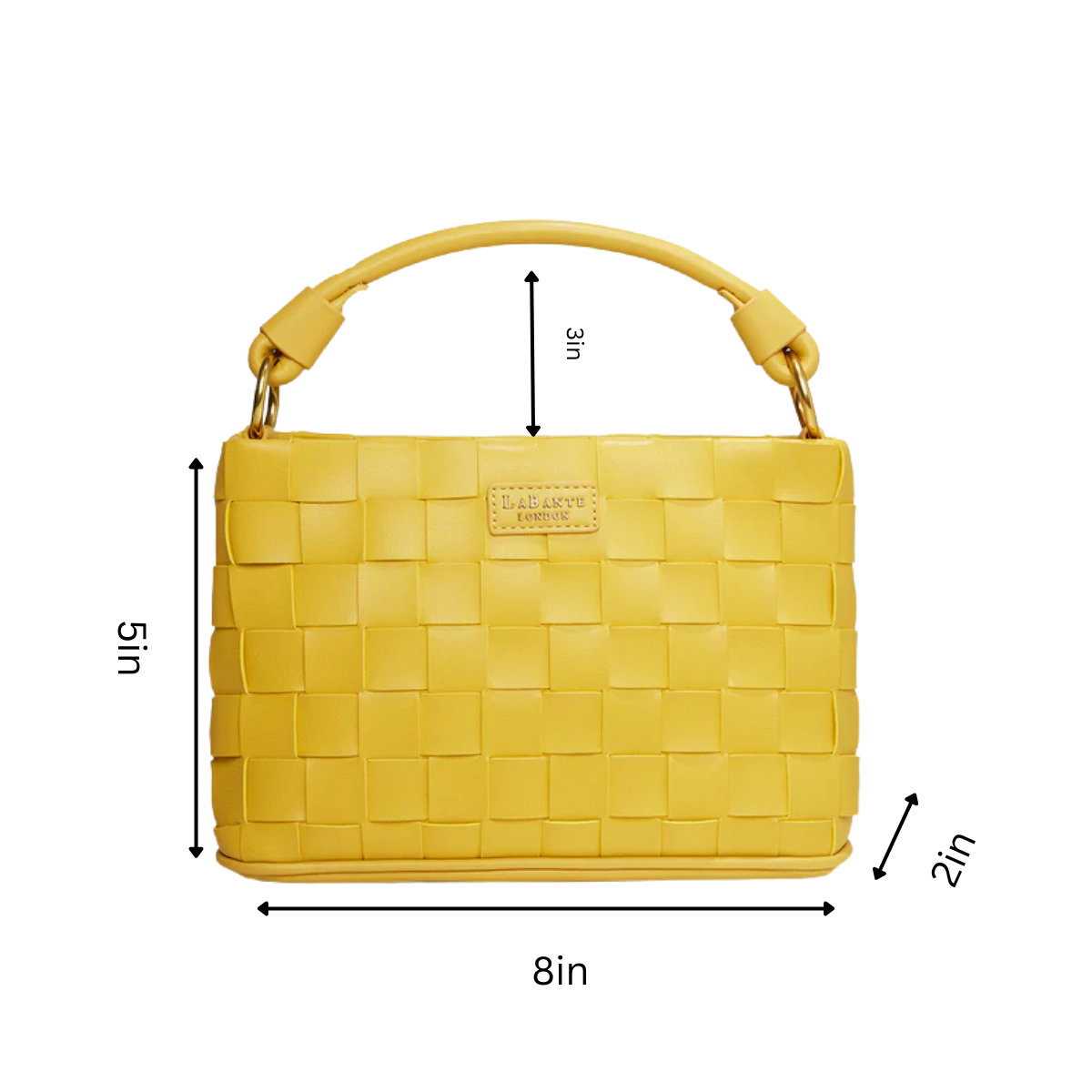 LaBante London Bella Vegan Mini Crossbody Bag, Alternate, color, Mustard