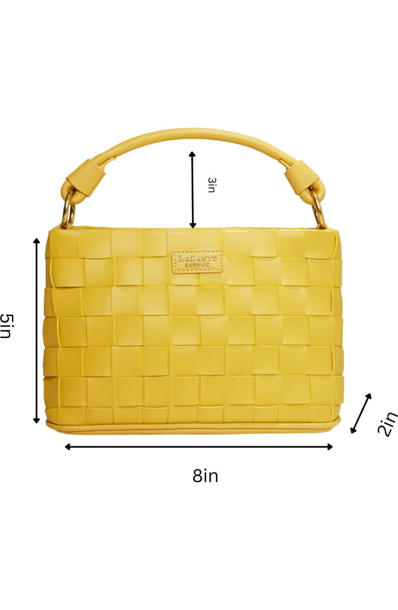 LaBante London Bella Vegan Mini Crossbody Bag, Alternate, color, Mustard