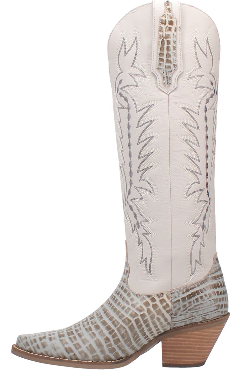 Dingo High Lonesome Croc Embossed Cowboy Boot, Alternate, color,