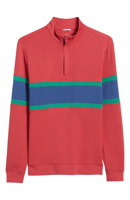 Swannies Owen Chest Stripe Golf Quarter Zip In Multi