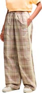 PUMA T7 Relaxed Tartan Woven Pants