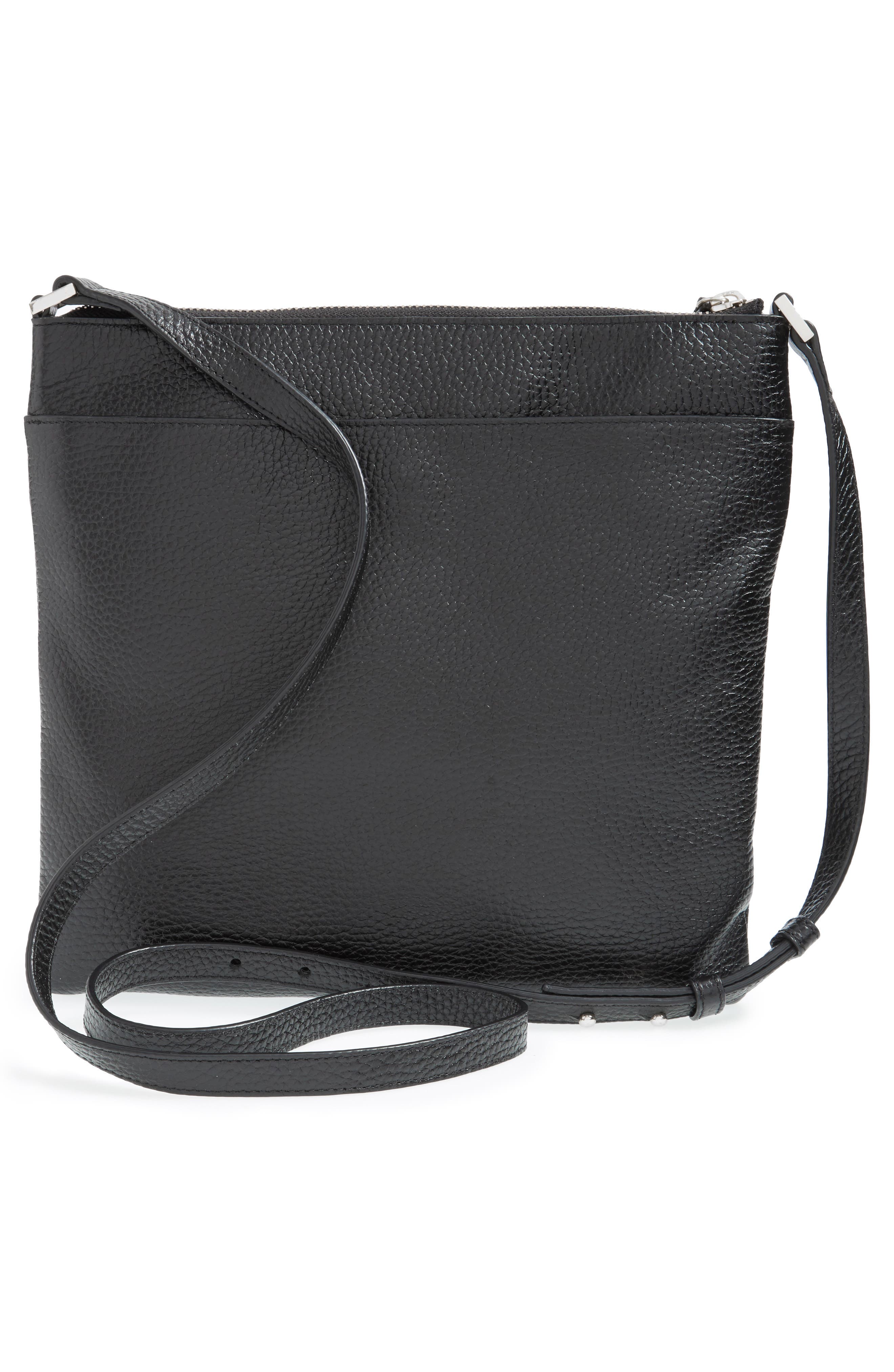 Halogen<sup>®</sup> Tasseled Leather Crossbody Bag, Alternate, color, 