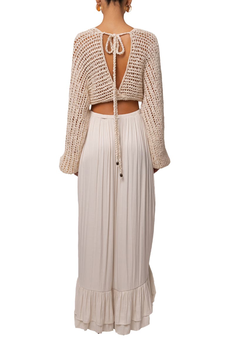 Deep Waters Crochet Top, Alternate, color, Ivory