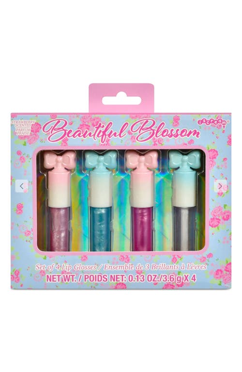Iscream Kids' Beautiful Blossom Lip Gloss Set In Multi